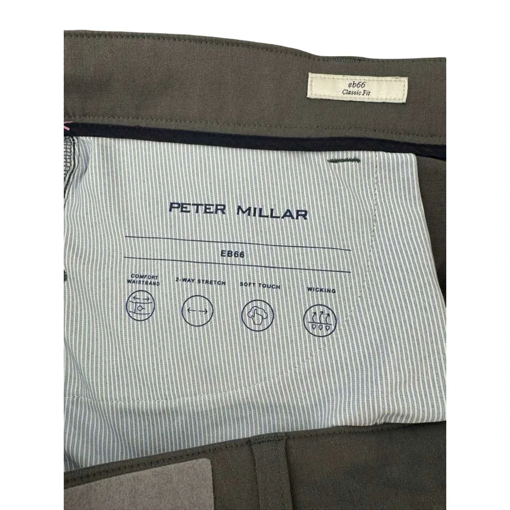 Peter Millar Mens Solid Grau eb66 Classic Fit 2 Way Stretch Pants Casual 42x30